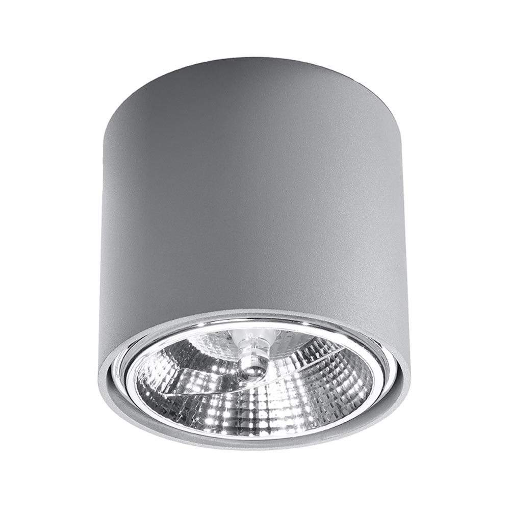 Aplique de techo TIUBE gris, GU10 - XauenBatt Iluminación