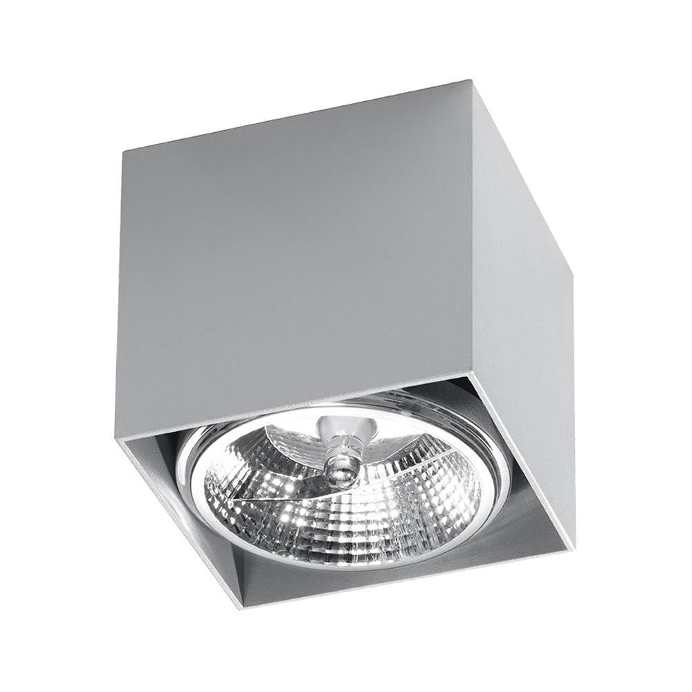 Aplique de techo BLAKE gris, GU10 - XauenBatt Iluminación