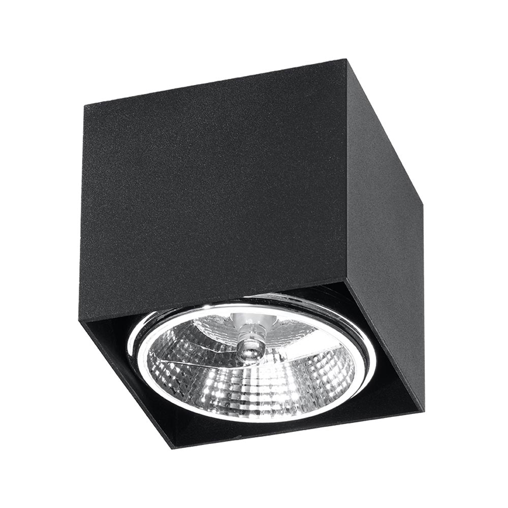 Aplique de techo BLAKE negro, GU10 - XauenBatt Iluminación