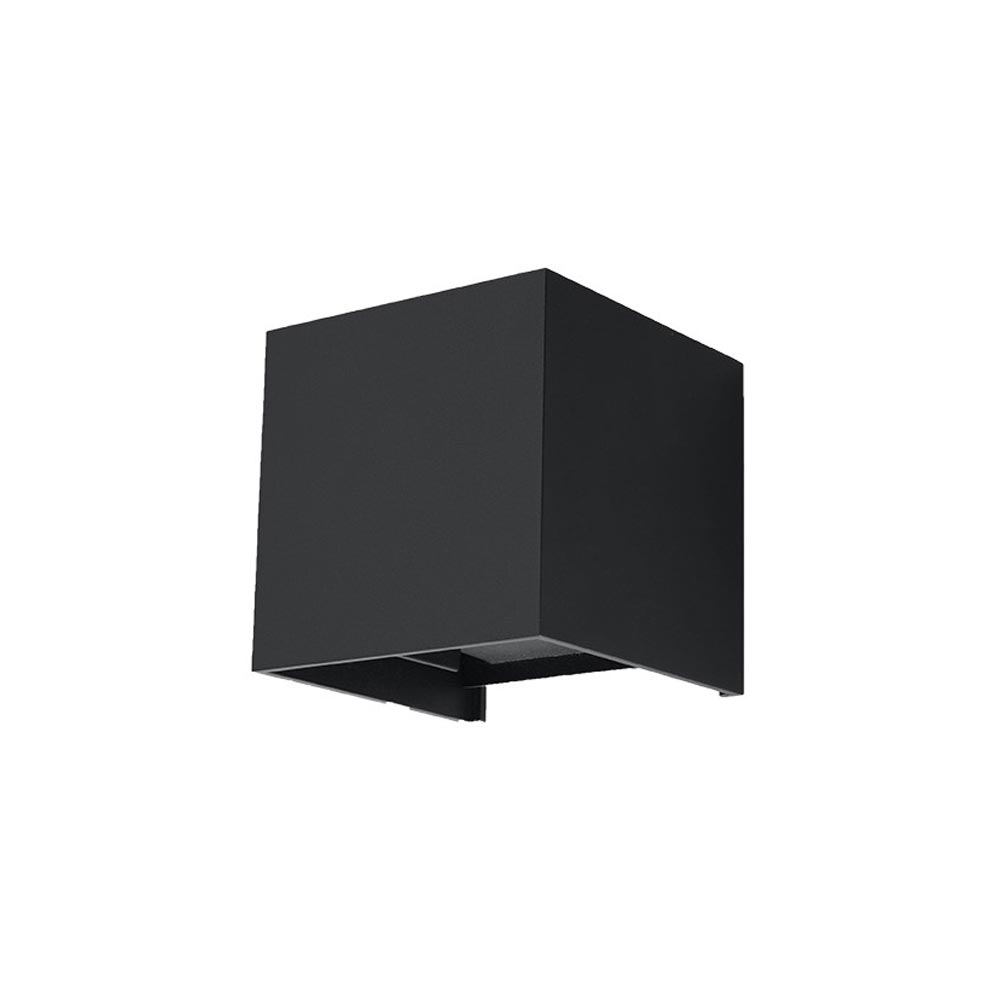 Aplique de pared LUCA LED 6w, negro, IP54 - XauenBatt Iluminación