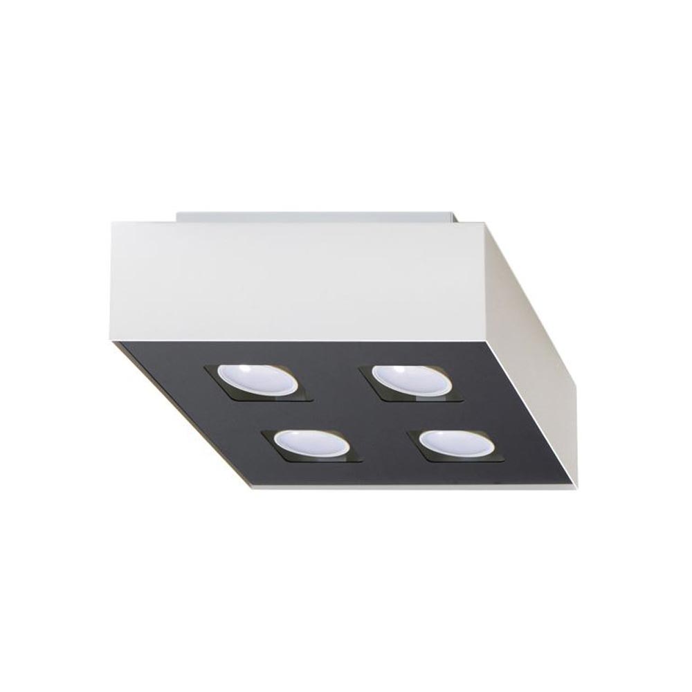 Aplique de techo MONO 4 blanco, GU10 - XauenBatt Iluminación