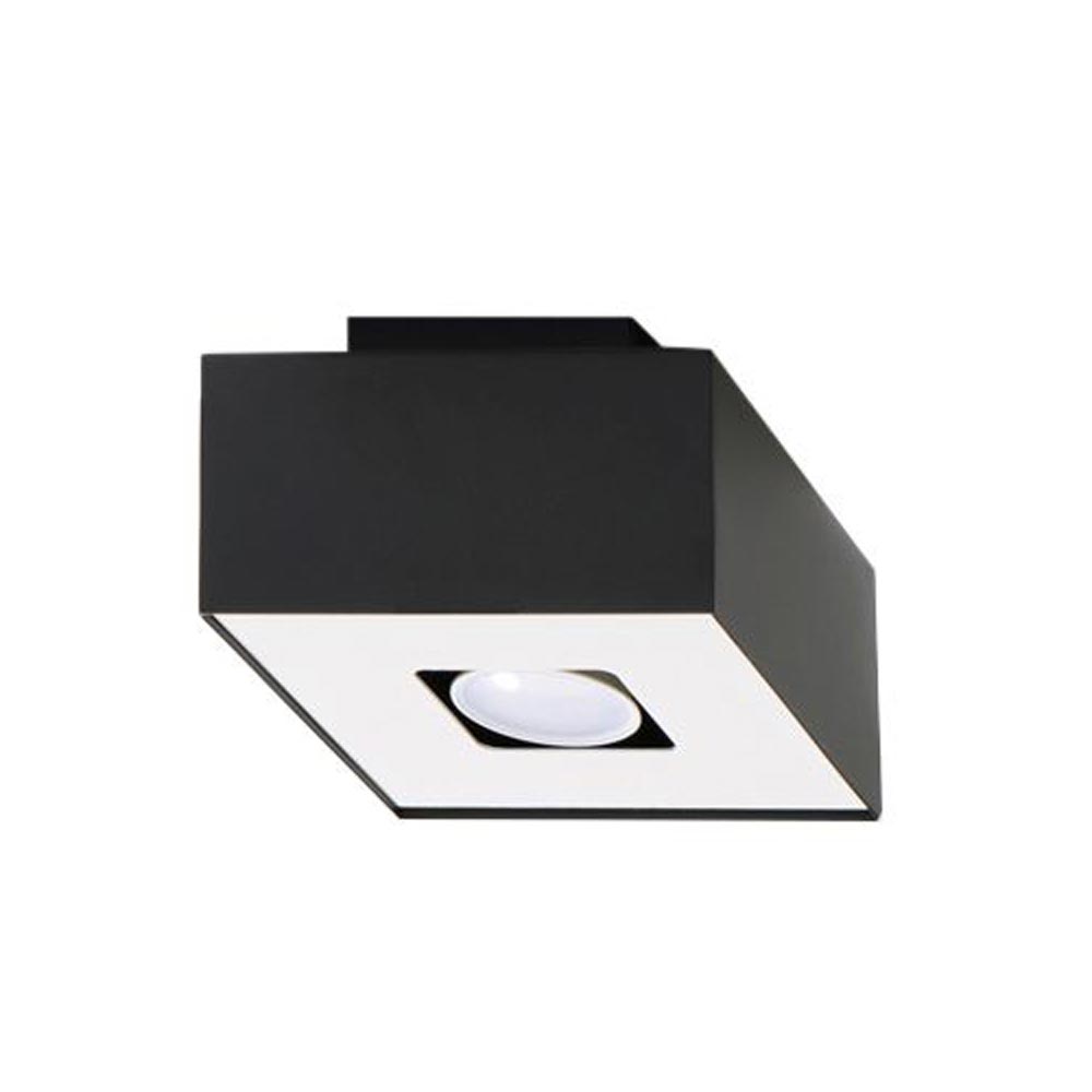 Aplique de techo MONO 1 negro, GU10 - XauenBatt Iluminación