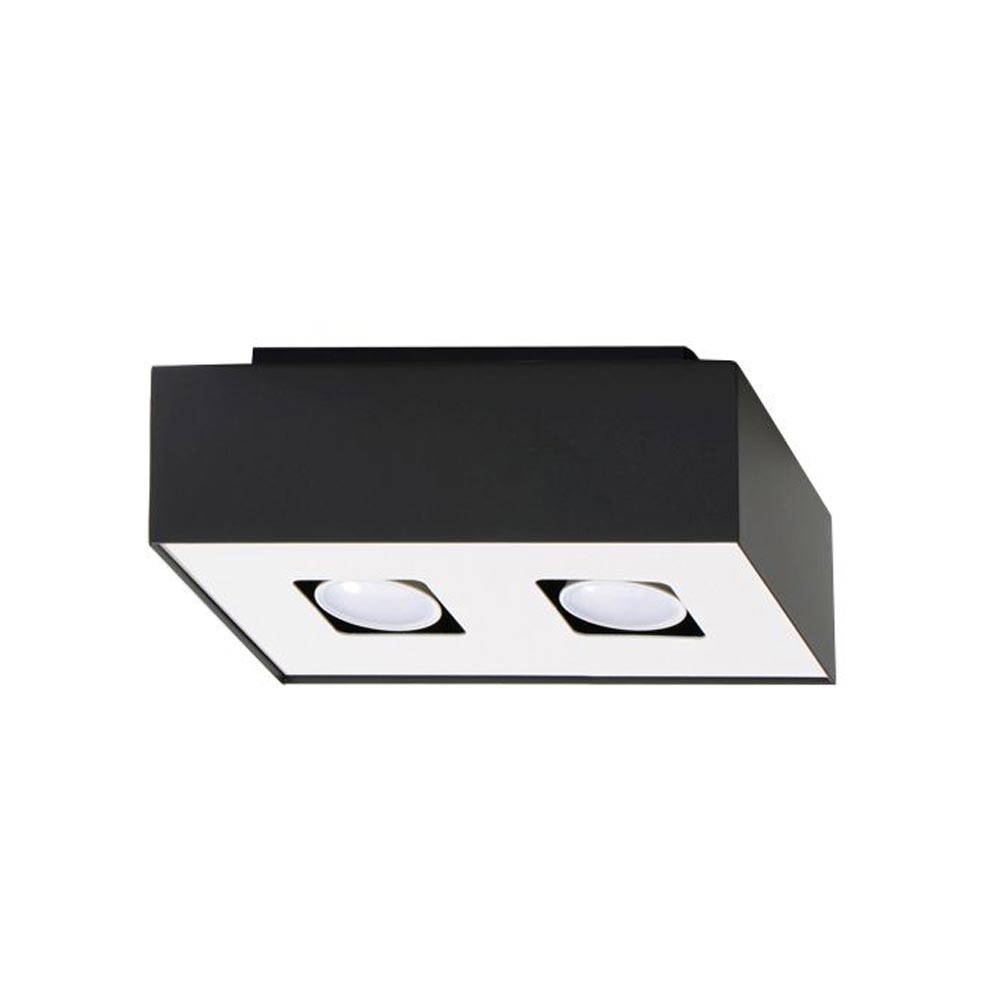 Aplique de techo MONO 2 negro, GU10 - XauenBatt Iluminación