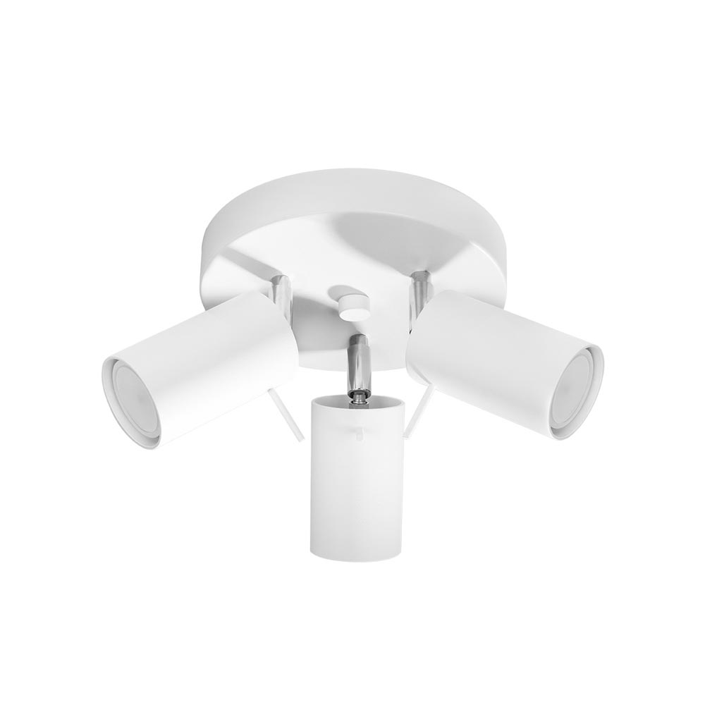 Aplique de techo RING 3P blanco, GU10 - XauenBatt Iluminación