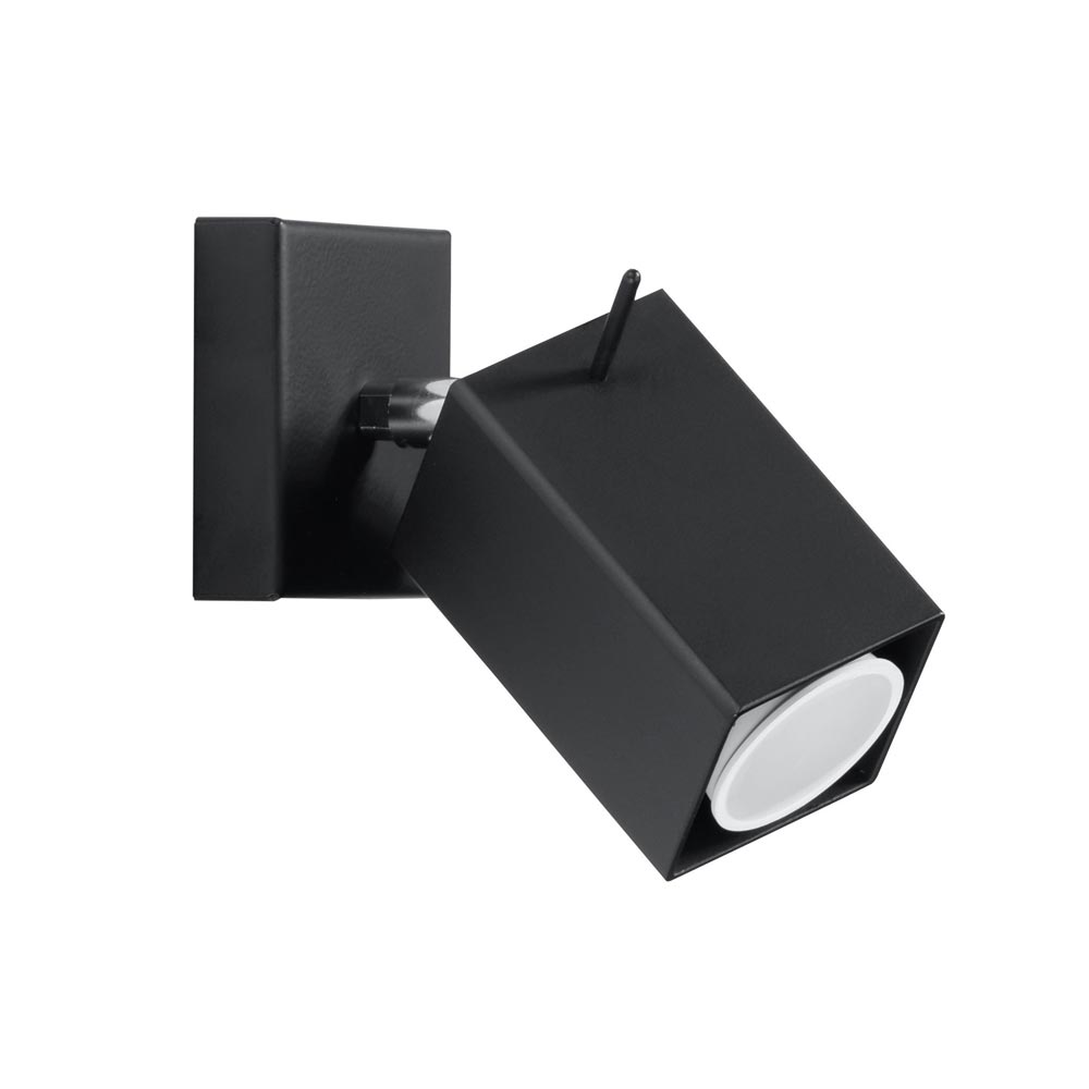 Aplique de pared MERIDA negro, GU10 - XauenBatt Iluminación