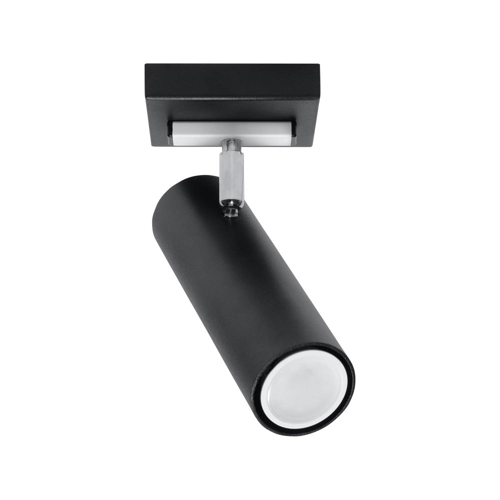 Aplique de techo DIREZIONE 1 negro, GU10 - XauenBatt Iluminación
