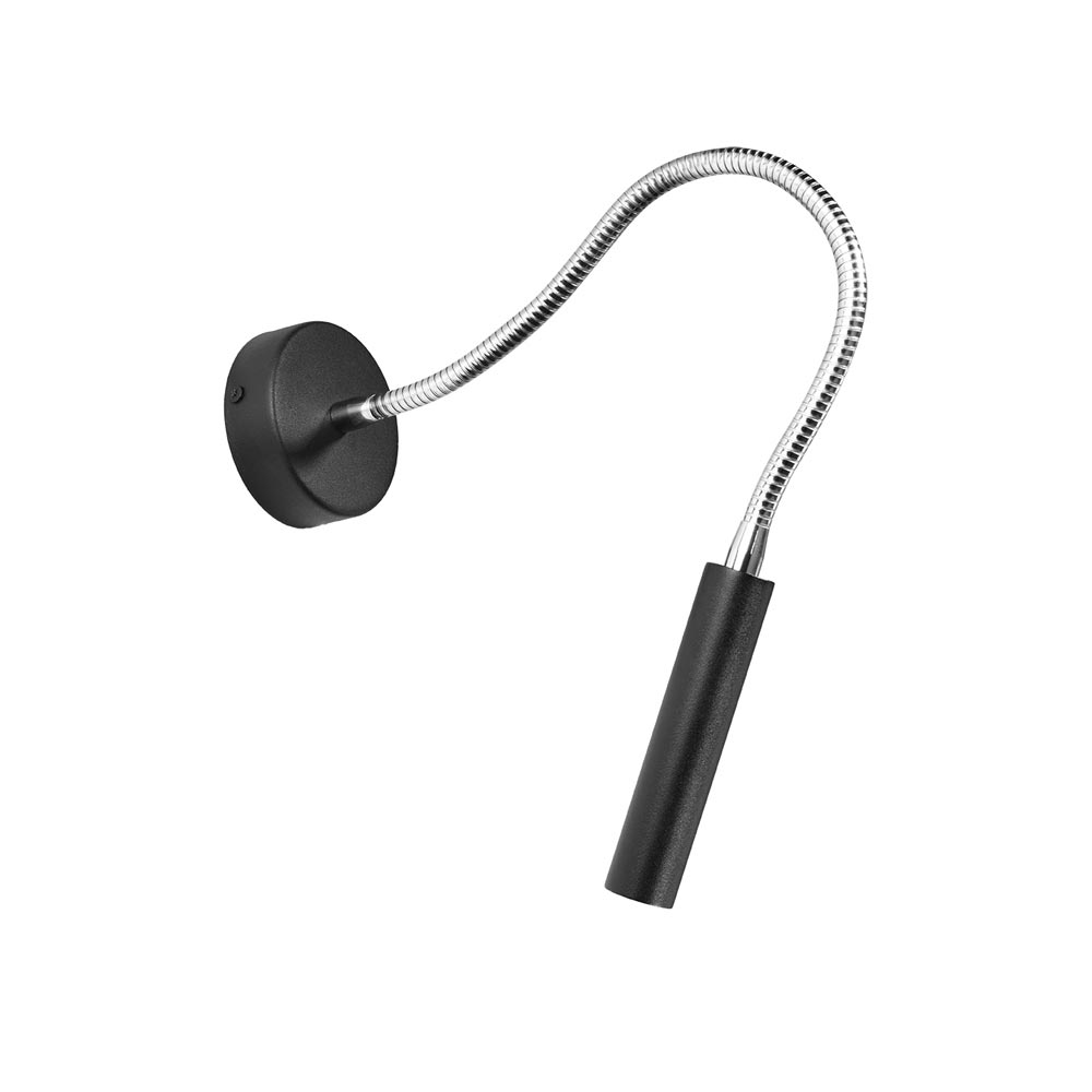 Aplique de pared AXIL negro, G9 - XauenBatt Iluminación