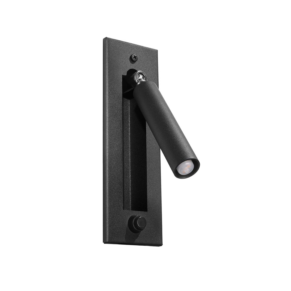 Aplique de pared ENIF negro, G9 - XauenBatt Iluminación