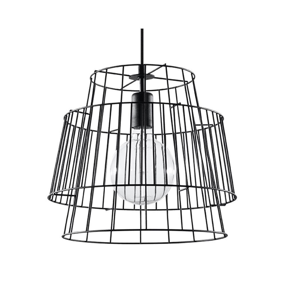 Lámpara de techo GATE negro, E27 - XauenBatt Iluminación