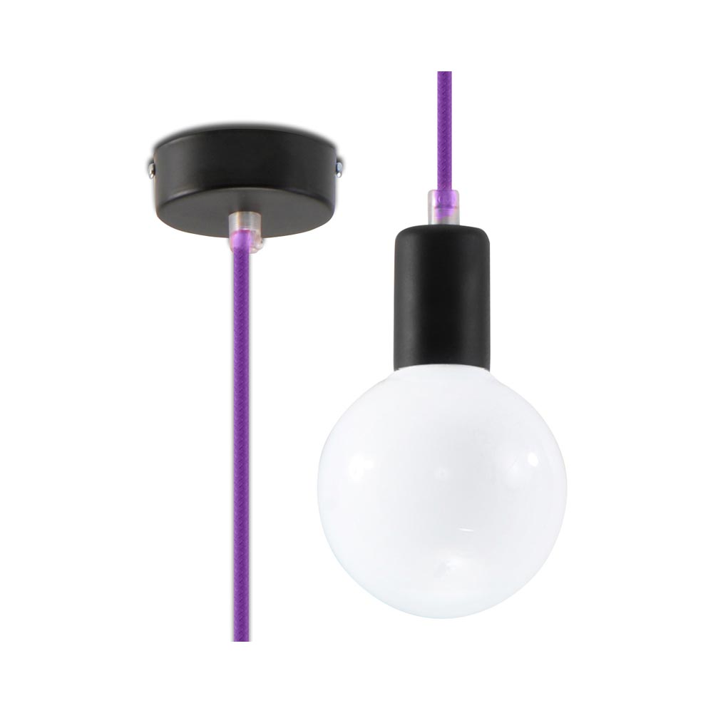 Lámpara de techo EDISON violet - XauenBatt Iluminación