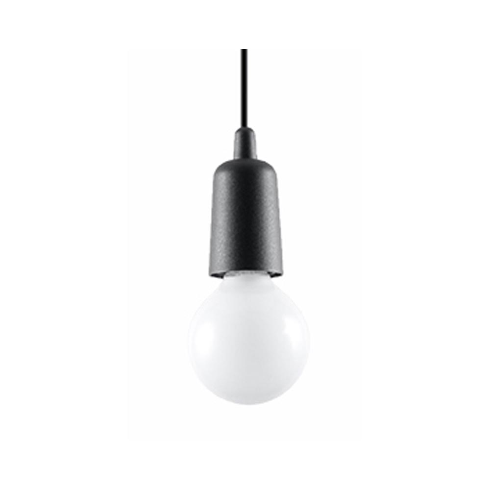 Lámpara de techo DIEGO 1 negro, E27 - XauenBatt Iluminación