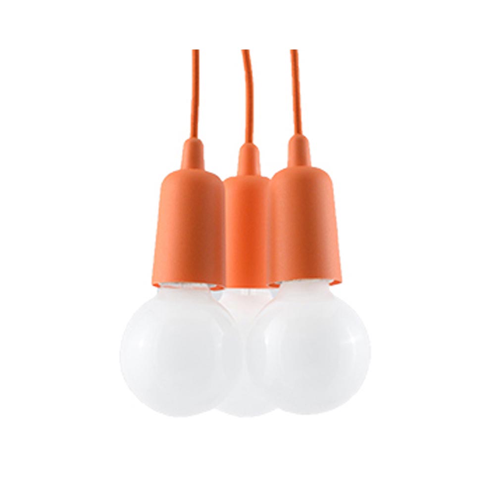 Lámpara de techo DIEGO 3 naranja, E27 - XauenBatt Iluminación