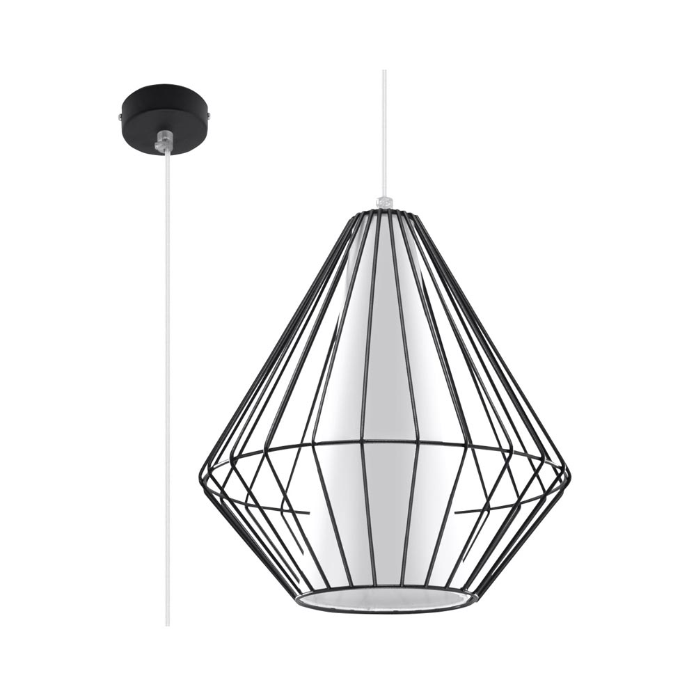 Lámpara de techo DEMI negro, E27 - XauenBatt Iluminación