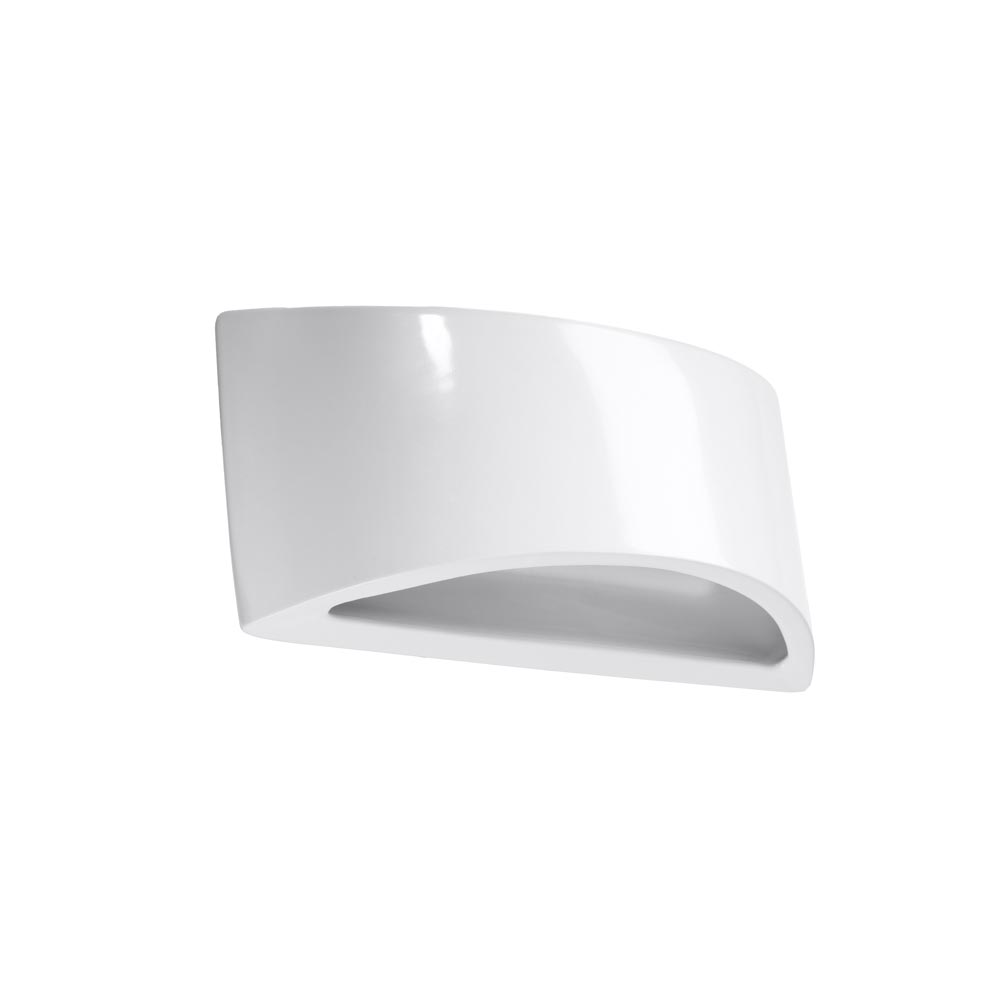 Aplique de pared barnizado VIXEN blanco brillo - XauenBatt Iluminación