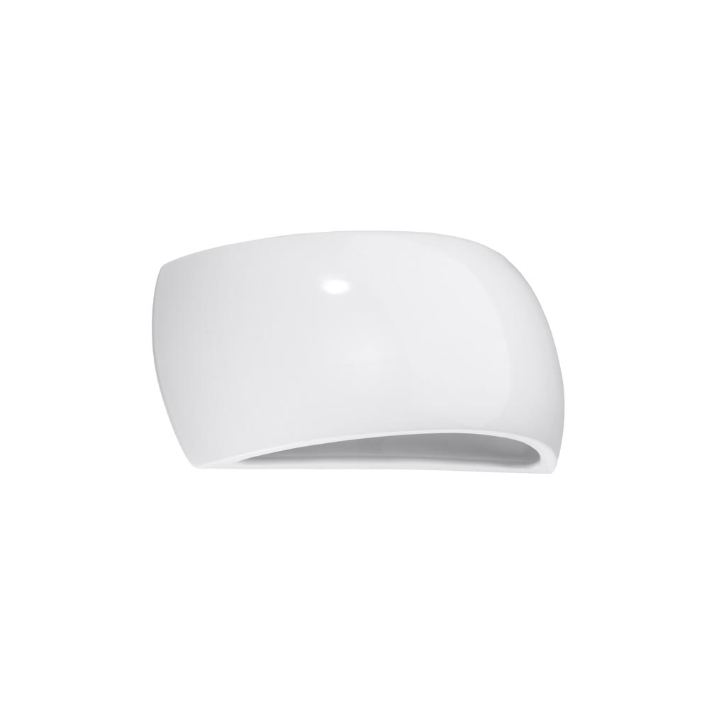 Aplique de pared barnizado PONTIUS blanco brillo - XauenBatt Iluminación
