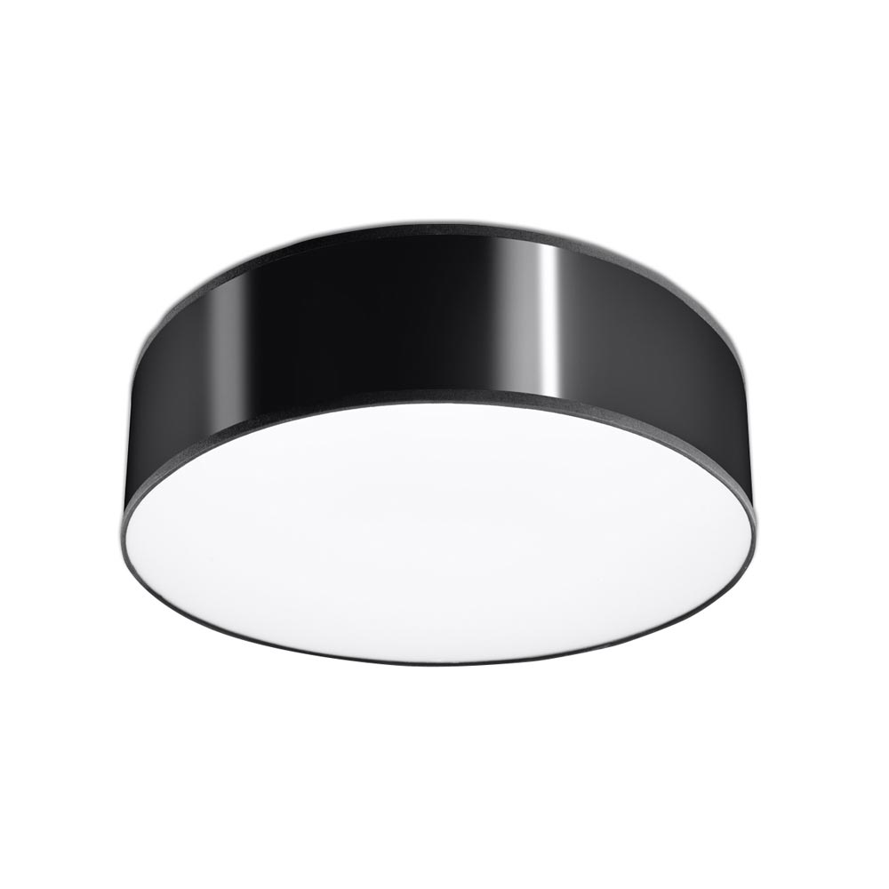 Aplique de techo ARENA 35 negro, E27 - XauenBatt Iluminación