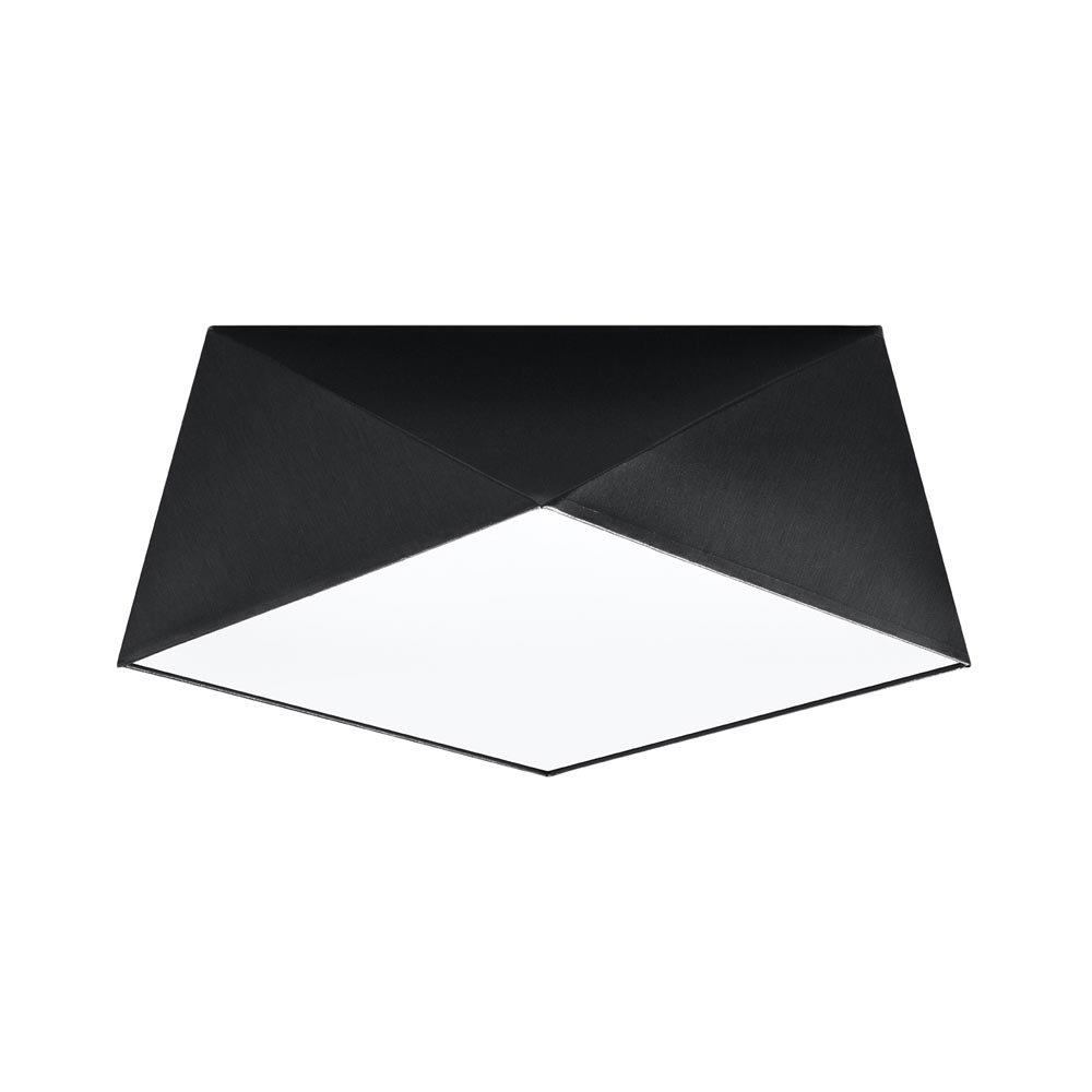 Aplique de techo HEXA 35 negro, E27 - XauenBatt Iluminación