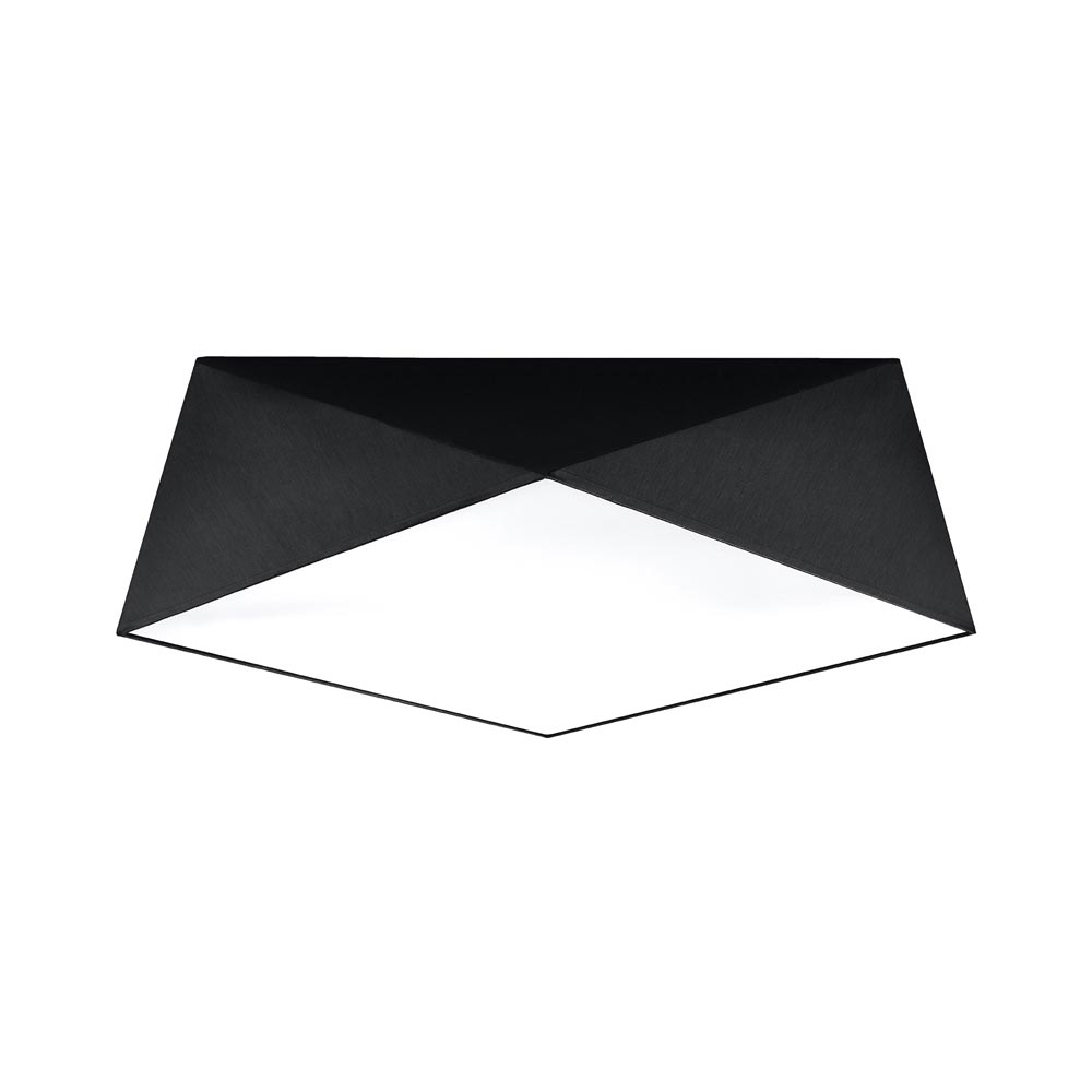 Aplique de techo HEXA 45 negro, E27 - XauenBatt Iluminación