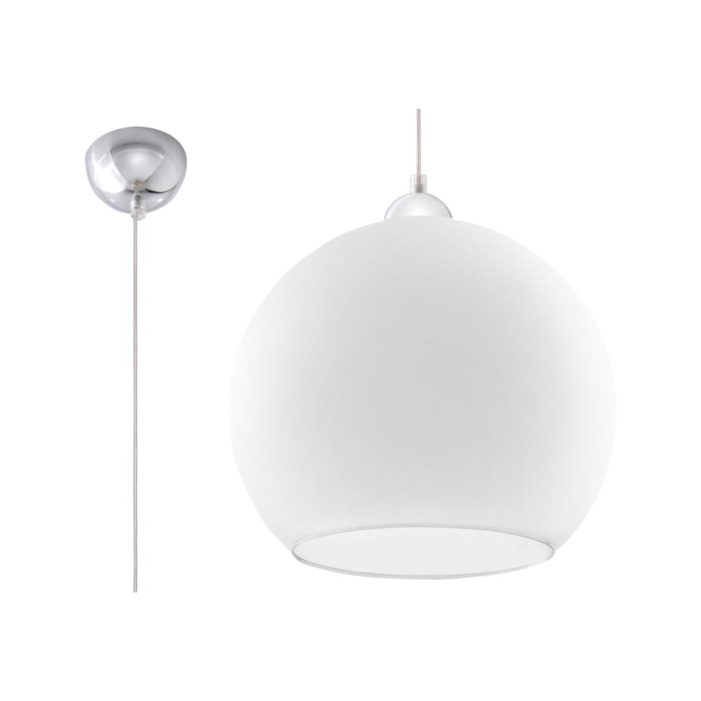 Lámpara colgante BALL blanco, E27 - XauenBatt Iluminación