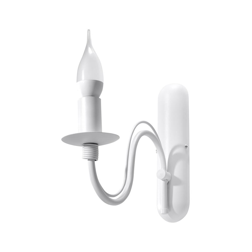 Aplique de pared MINERWA blanco, E14 - XauenBatt Iluminación