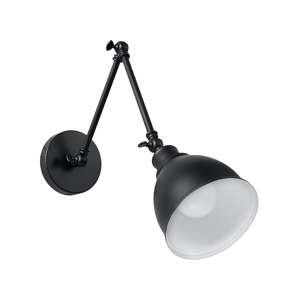 Aplique de pared STARK SHADE negro, E27 - XauenBatt Iluminación