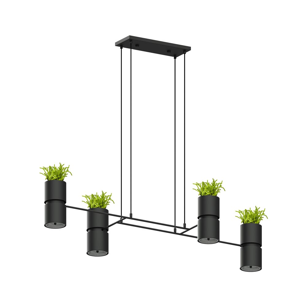 Lámpara de techo KUKKIA negro, GU10 - XauenBatt Iluminación