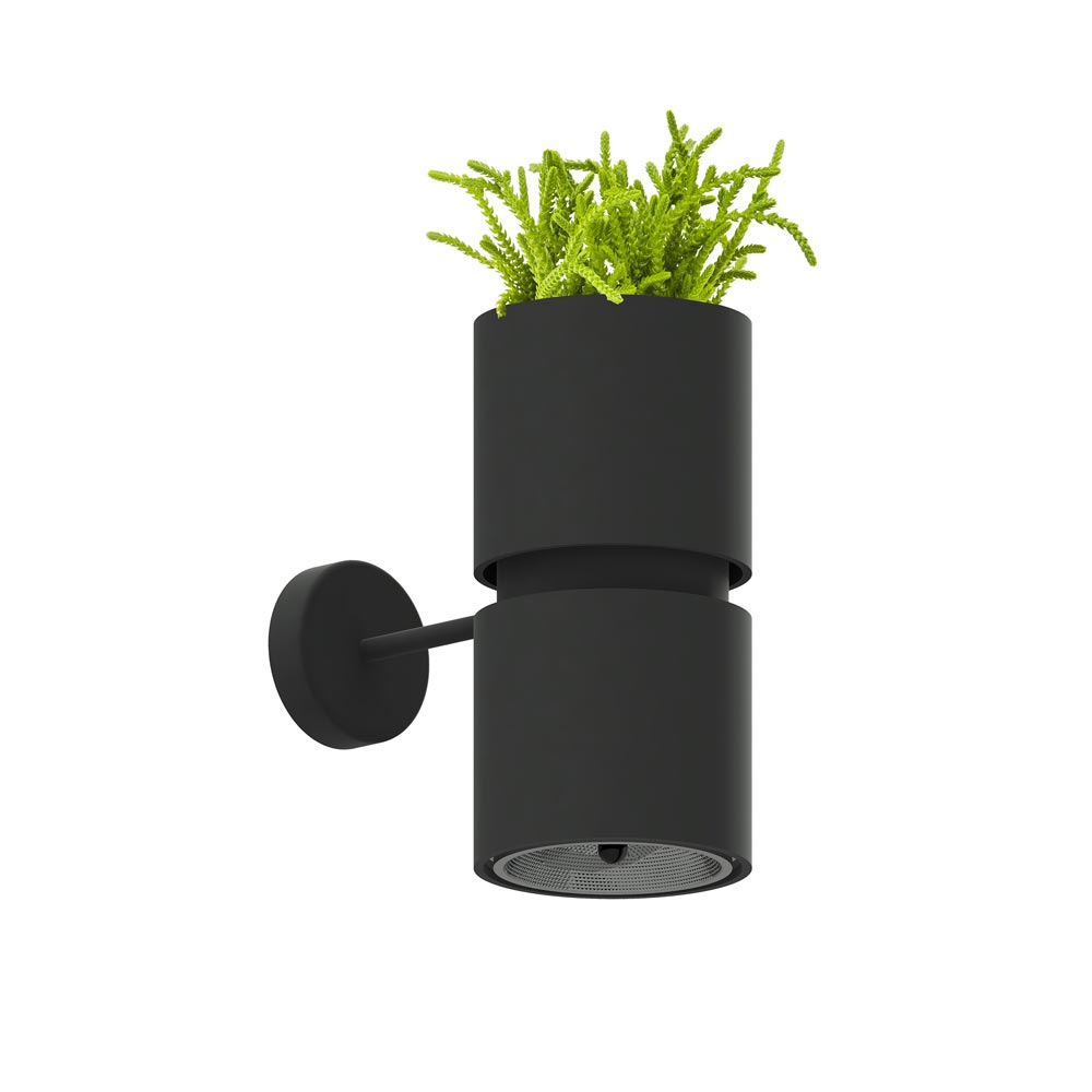 Aplique de pared KUKKIA negro, GU10 - XauenBatt Iluminación