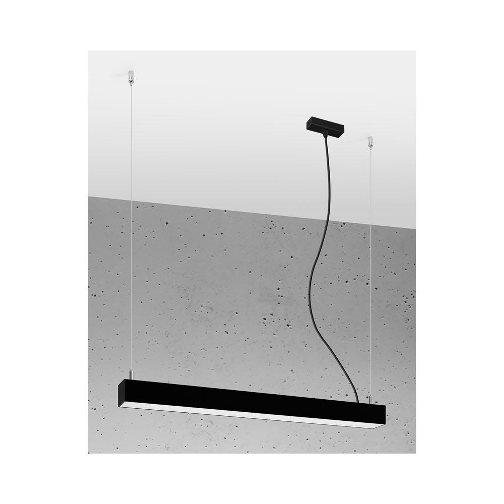 Lámpara de techo PINNE LED LED 65 negro, 22W - XauenBatt Iluminación