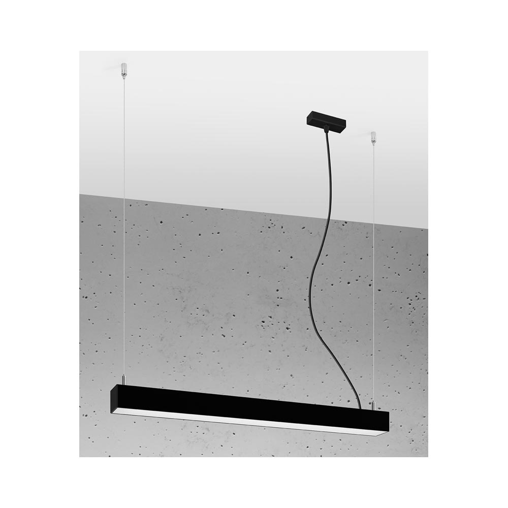 Lámpara de techo PINNE LED LED 65 negro, 22W - XauenBatt Iluminación