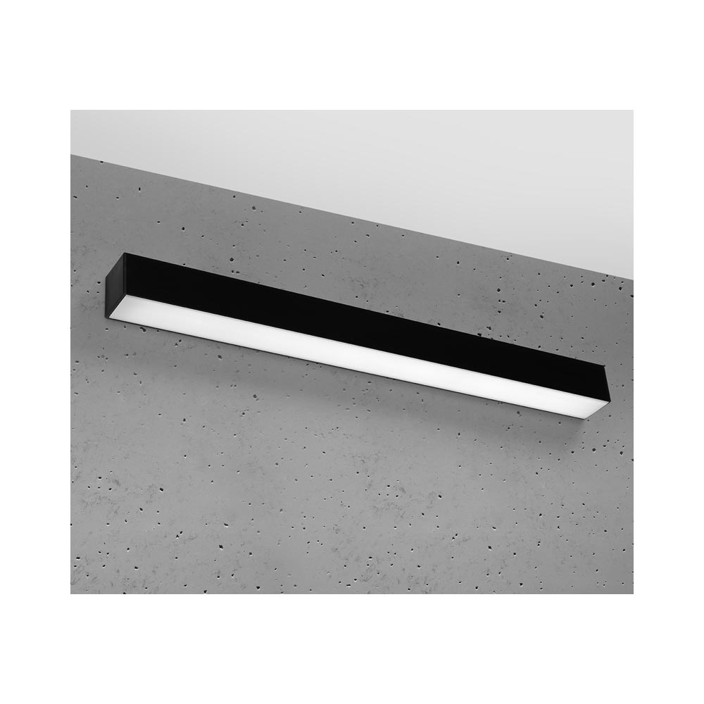 Aplique de pared PINNE LED 65 negro, 22W - XauenBatt Iluminación