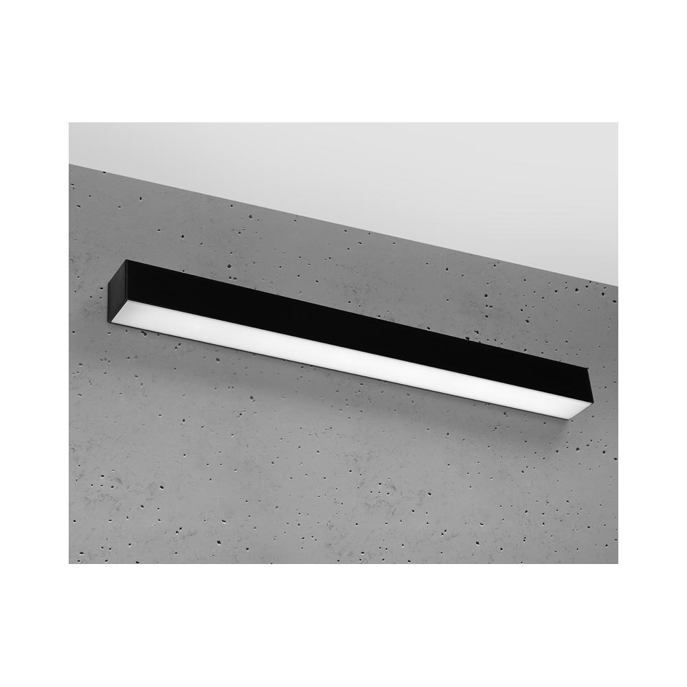 Aplique de pared PINNE LED 65 negro, 22W - XauenBatt Iluminación