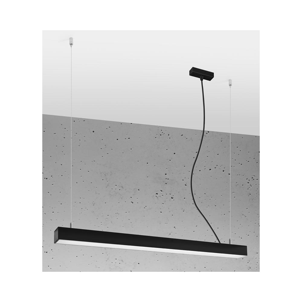 Lámpara de techo PINNE LED 95 negro, 31W - XauenBatt Iluminación