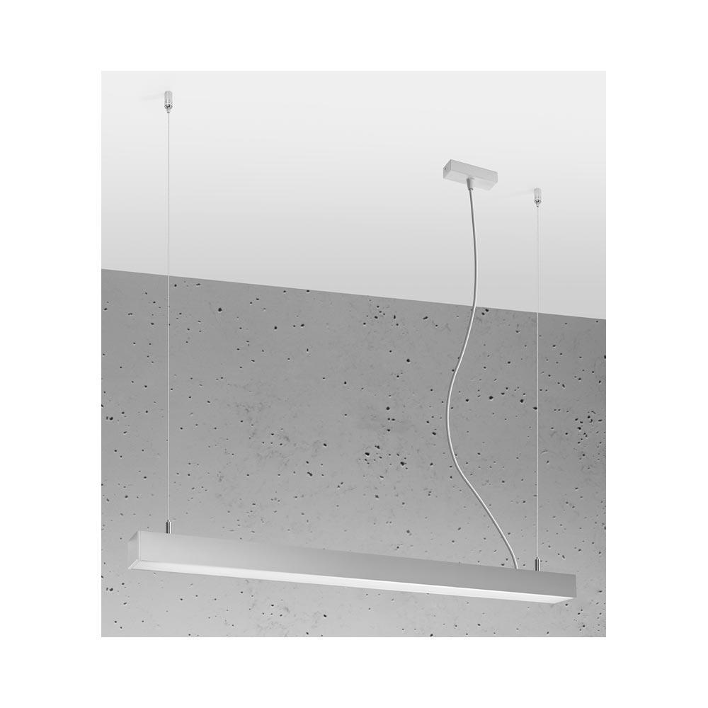 Lámpara de techo PINNE LED 95 gris, 31W - XauenBatt Iluminación