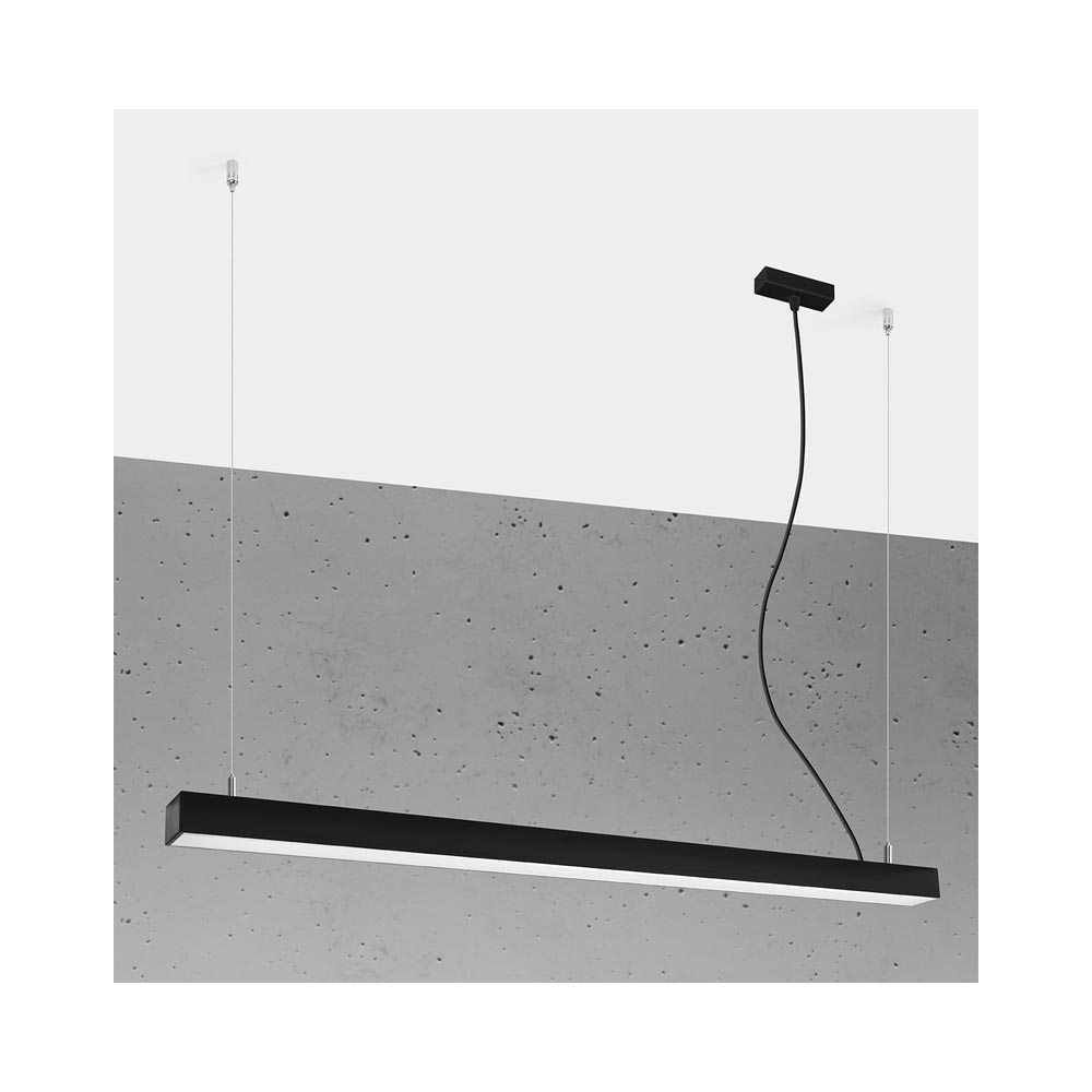Lámpara de techo PINNE LED 115 negro, 31W - XauenBatt Iluminación