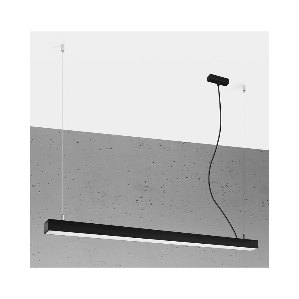 Lámpara de techo PINNE LED 115 negro, 31W - XauenBatt Iluminación