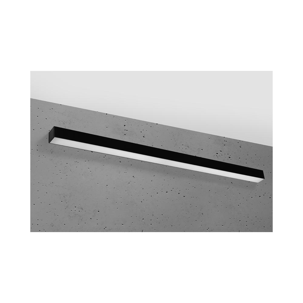 Aplique de pared PINNE LED 115 negro, 31W - XauenBatt Iluminación