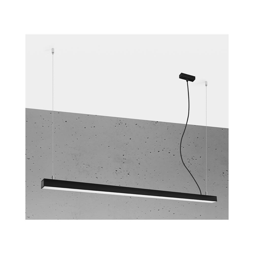 Lámpara de techo PINNE LED 145 negro, 31W - XauenBatt Iluminación
