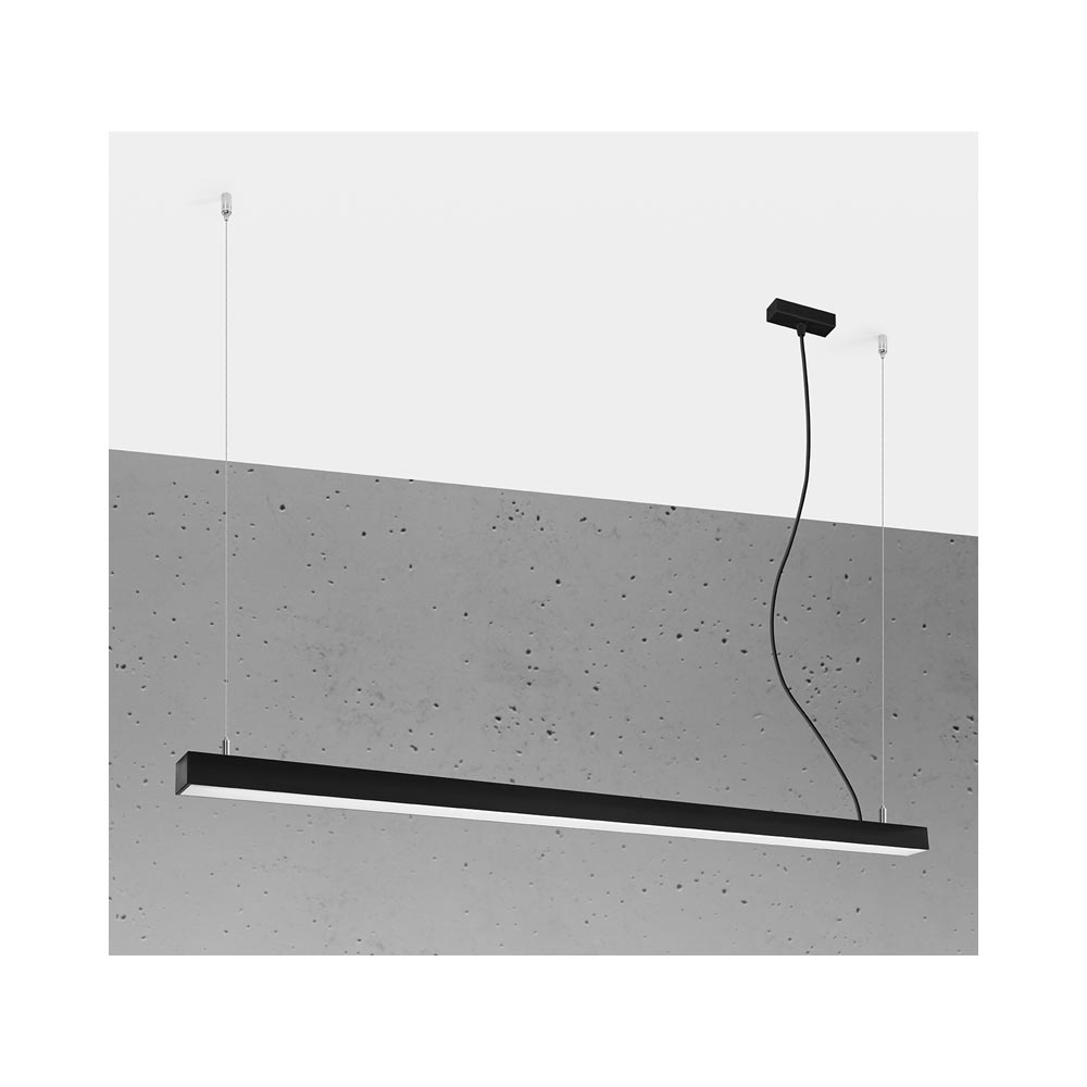 Lámpara de techo PINNE LED 145 negro, 31W - XauenBatt Iluminación